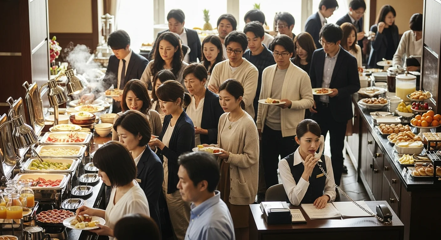 ホテルの朝食運営における課題｜行列やスタッフの負担が満足度低下の原因に