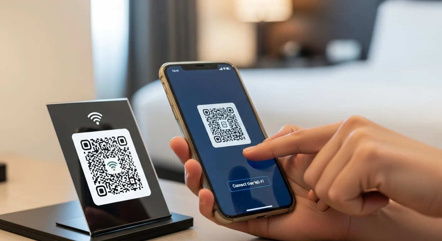 問い合わせを削減！QRコードを使ったスマートなWi-Fi接続案内術